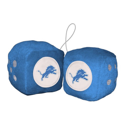 Detroit Lions Fuzzy Dice-0