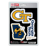 Georgia Tech Yellow Jackets Decal Die Cut Team 3 Pack-0