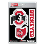 Ohio State Buckeyes Decal Die Cut Team 3 Pack-0