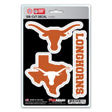 Texas Longhorns Decal Die Cut Team 3 Pack-0