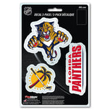 Florida Panthers Decal Die Cut Team 3 Pack - Special Order-0