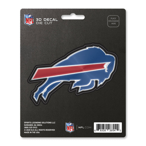 Buffalo Bills Decal 5x8 Die Cut 3D Logo Design-0