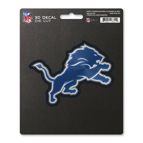 Detroit Lions Decal 5x8 Die Cut 3D Logo Design-0