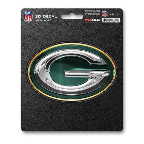Green Bay Packers Decal 5x8 Die Cut 3D Logo Design-0