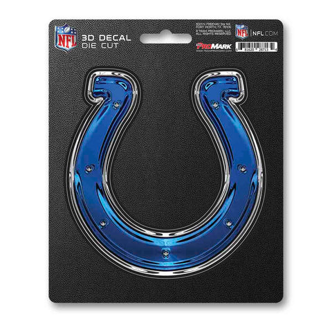 Indianapolis Colts Decal 5x8 Die Cut 3D Logo Design-0