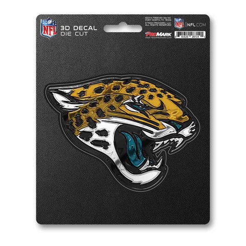 Jacksonville Jaguars Decal 5x8 Die Cut 3D Logo Design-0