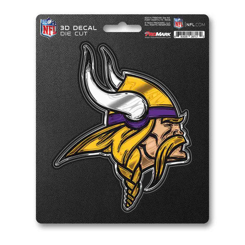 Minnesota Vikings Decal 5x8 Die Cut 3D Logo Design-0