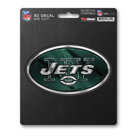 New York Jets Decal 5x8 Die Cut 3D Logo Design-0