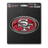 San Francisco 49ers Decal 5x8 Die Cut 3D Logo Design-0