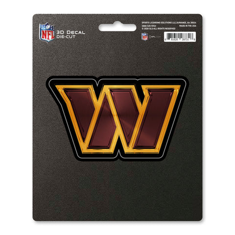 Washington Commanders Decal 5x8 Die Cut 3D Logo Design-0