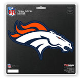 Denver Broncos Decal 8x8 Die Cut-0