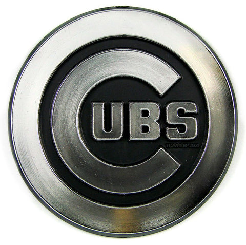 Chicago Cubs Auto Emblem - Silver-0