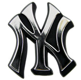 New York Yankees Auto Emblem - Silver-0