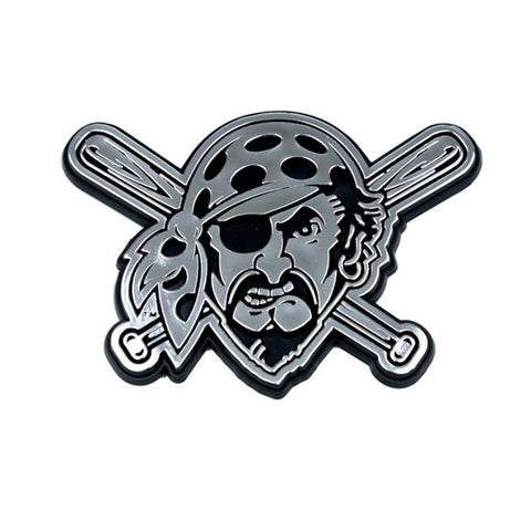 Pittsburgh Pirates Auto Emblem - Silver-0