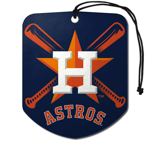 Houston Astros Air Freshener Shield Design 2 Pack-0