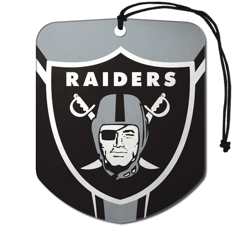 Las Vegas Raiders Air Freshener Shield Design 2 Pack-0