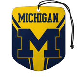 Michigan Wolverines Air Freshener Shield Design 2 Pack-0