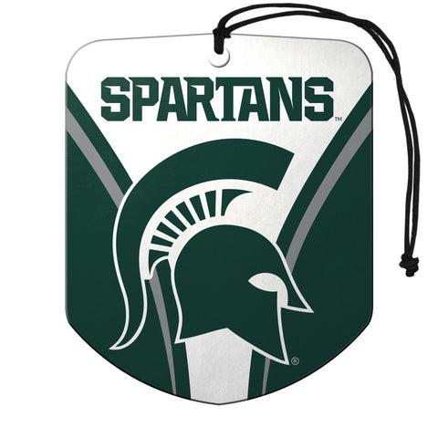 Michigan State Spartans Air Freshener Shield Design 2 Pack-0