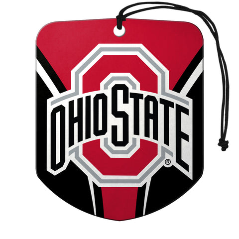 Ohio State Buckeyes Air Freshener Shield Design 2 Pack-0