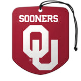 Oklahoma Sooners Air Freshener Shield Design 2 Pack-0