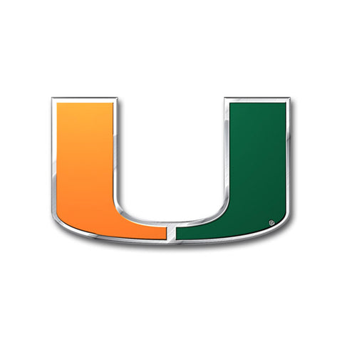 Miami Hurricanes Auto Emblem - Color-0