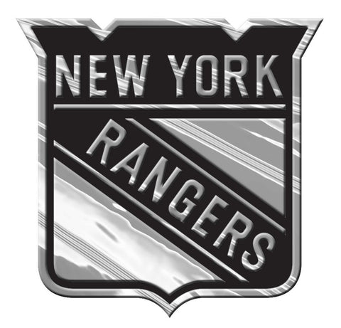 New York Rangers Auto Emblem - Silver-0