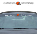 Cleveland Browns Decal 35x4 Windshield-0