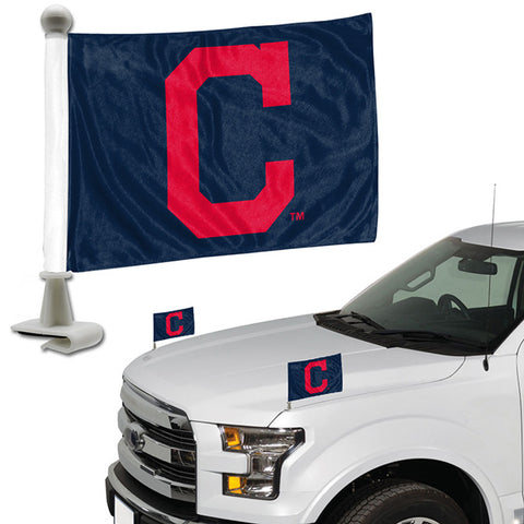 Cleveland Indians Flag Set 2 Piece Ambassador Style-0