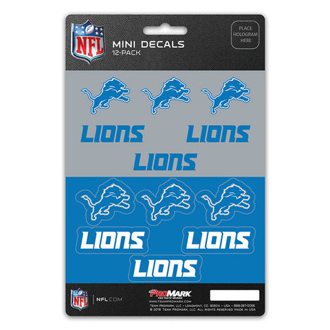 Detroit Lions Decal Set Mini 12 Pack-0