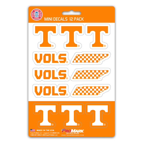 Tennessee Volunteers Decal Set Mini 12 Pack - Special Order-0