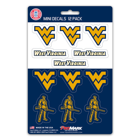 West Virginia Mountaineers Decal Set Mini 12 Pack-0