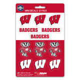 Wisconsin Badgers Decal Set Mini 12 Pack - Special Order-0