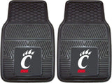 Cincinnati Bearcats Car Mats Heavy Duty 2 Piece Vinyl - Special Order-0