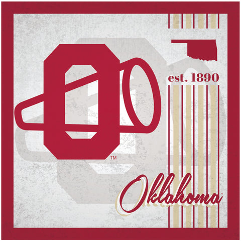 Oklahoma Sooners Sign Wood 10x10 Album Design-0