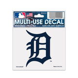 Detroit Tigers Decal 3x4 Multi Use White-0