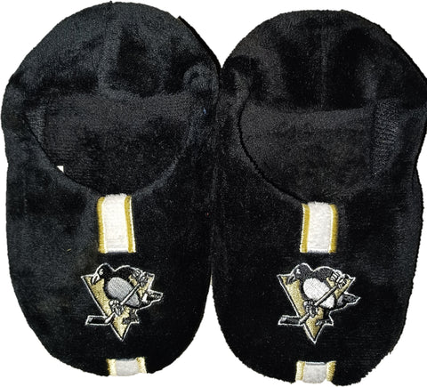 Pittsburgh Penguins Slipper - Youth 4-7 Size 13-1 Stripe - (1 Pair) - XL-0