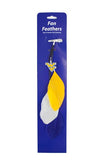 West Virginia Mountaineers Team Color Feather Hair Clip CO-1