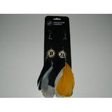 Boston Bruins Team Color Feather Earrings CO-1