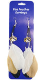 Missouri Tigers Team Color Feather Earrings CO-0