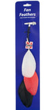Nebraska Cornhuskers Team Color Feather Hair Clip-1