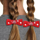 Ohio State Buckeyes Bow Pigtail Holder - (Pre-2014 logo) CO-0