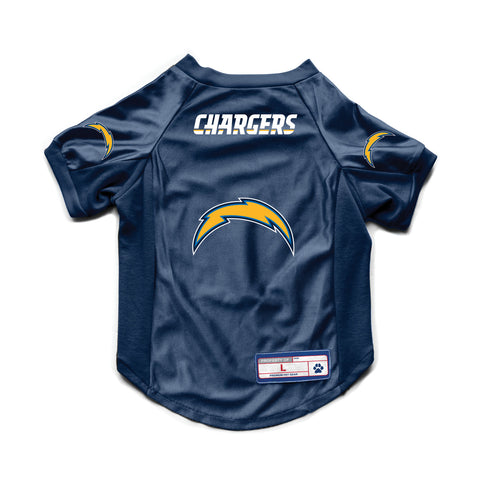 Los Angeles Chargers Pet Jersey Stretch Size Big Dog-0