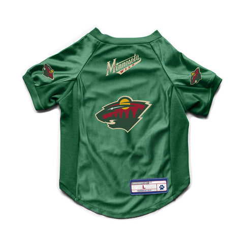 Minnesota Wild Pet Jersey Stretch Size Big Dog - Special Order-0