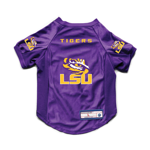 LSU Tigers Pet Jersey Stretch Size XS-0