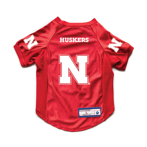 Nebraska Cornhuskers Pet Jersey Stretch Size XS-0