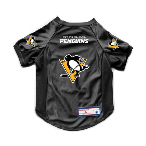 Pittsburgh Penguins Pet Jersey Stretch Size L-0