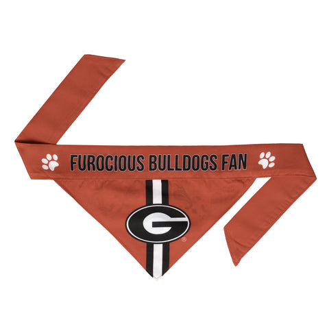 Georgia Bulldogs Pet Bandanna Size L-0