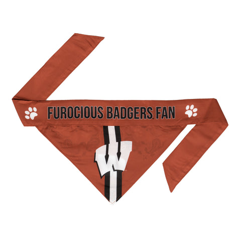 Wisconsin Badgers Pet Bandanna Size XS - Special Order-0