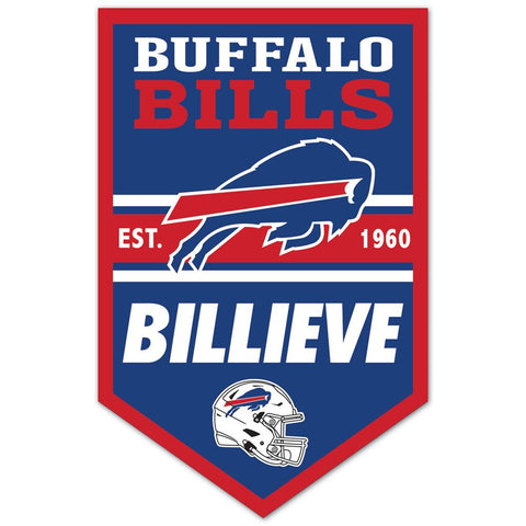 Buffalo Bills Sign 11x17 Wood Chevron-0