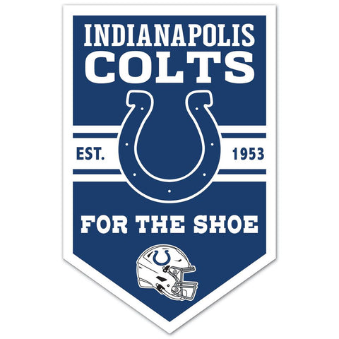 Indianapolis Colts Sign 11x17 Wood Chevron-0
